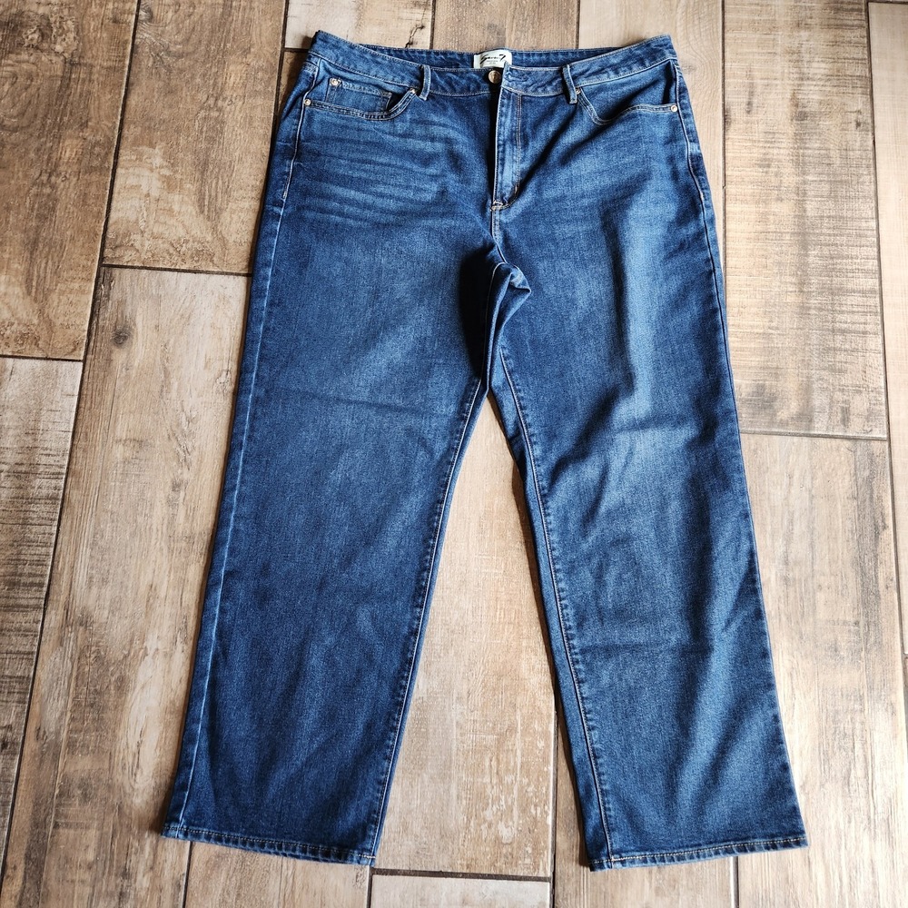 Womens seven7 bootcut jeans size 16 Plus Size Wide Leg Barrel